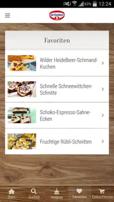 Dr. Oetker Rezeptideen android App screenshot 2